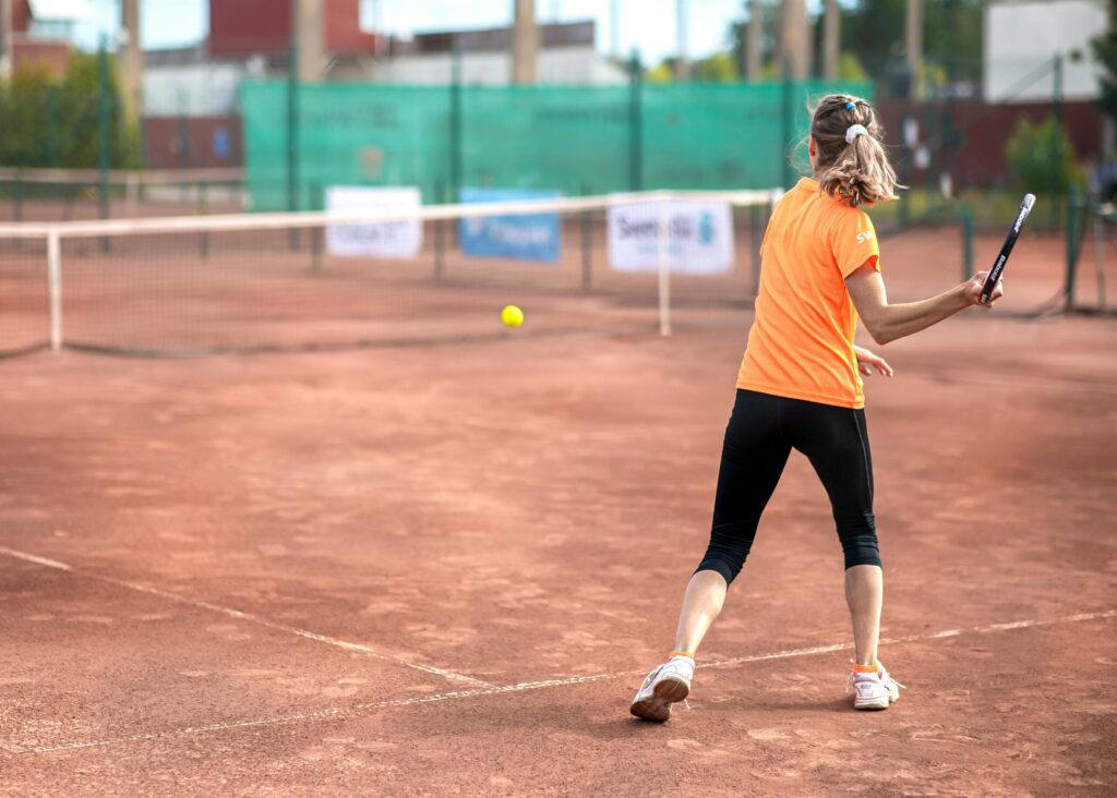 Woman Playing Tennis
